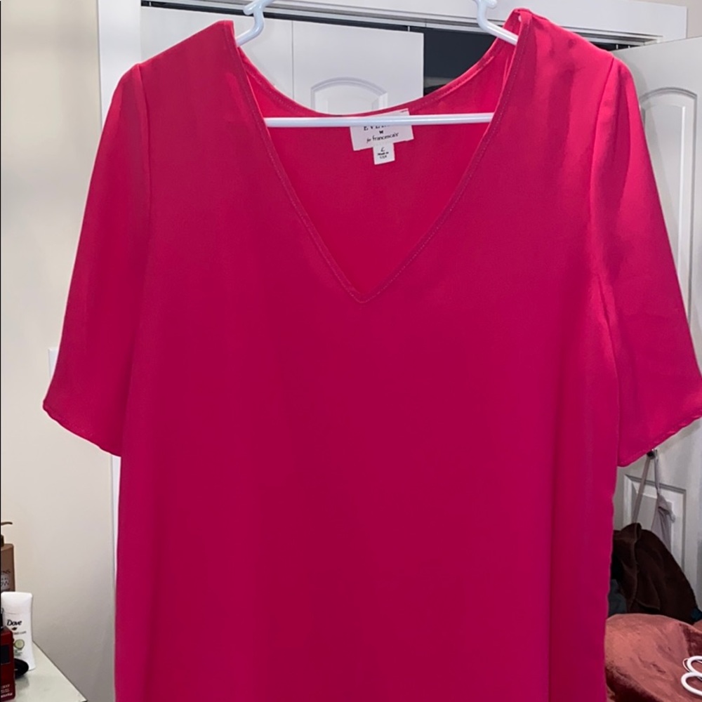 Pink v neck